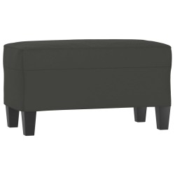 vidaXL Banco de tela de microfibra gris oscuro 70x35x41 cm