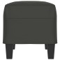 vidaXL Banco de tela de microfibra gris oscuro 70x35x41 cm