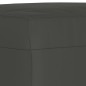 vidaXL Banco de tela de microfibra gris oscuro 70x35x41 cm