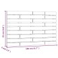 vidaXL Cabecero de cama de pared madera maciza pino blanco 106x3x63 cm vidaXL Cabecero de cama de pared madera maciza pino blanco 106x3x63 cm