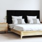 vidaXL Cabecero de cama de pared madera maciza pino negro 159,5x3x60cm vidaXL Cabecero de cama de pared madera maciza pino negro 159,5x3x60cm
