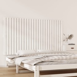 vidaXL Cabecero de cama pared madera maciza pino blanco 159,5x3x90 cm