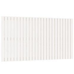 vidaXL Cabecero de cama pared madera maciza pino blanco 159,5x3x90 cm