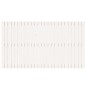 vidaXL Cabecero de cama pared madera maciza pino blanco 159,5x3x90 cm