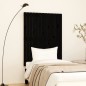 vidaXL Cabecero de cama pared madera maciza pino negro 82,5x3x110 cm