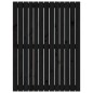 vidaXL Cabecero de cama pared madera maciza pino negro 82,5x3x110 cm