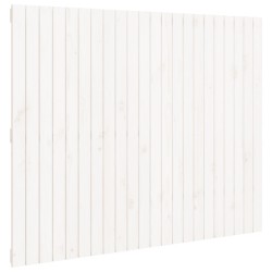 vidaXL Cabecero de cama de pared madera maciza pino blanco 140x3x110cm