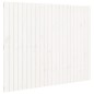 vidaXL Cabecero de cama de pared madera maciza pino blanco 140x3x110cm vidaXL Cabecero de cama de pared madera maciza pino blanco 140x3x110cm