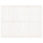 vidaXL Cabecero de cama de pared madera maciza pino blanco 140x3x110cm vidaXL Cabecero de cama de pared madera maciza pino blanco 140x3x110cm
