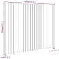 vidaXL Cabecero de cama de pared madera maciza pino blanco 140x3x110cm vidaXL Cabecero de cama de pared madera maciza pino blanco 140x3x110cm