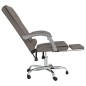 vidaXL Silla de oficina reclinable con masaje tela gris taupé vidaXL Silla de oficina reclinable con masaje tela gris taupé