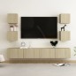 vidaXL Juego de muebles de salón 6 piezas roble Sonoma