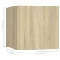 vidaXL Juego de muebles de salón 6 piezas roble Sonoma