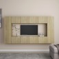 vidaXL Juego de muebles de salón 8 piezas roble Sonoma