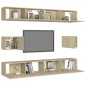 vidaXL Juego de muebles de salón 6 piezas roble Sonoma