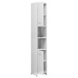 vidaXL Juego muebles de baño 4 piezas madera ingeniería blanco brillo vidaXL Juego muebles de baño 4 piezas madera ingeniería blanco brillo