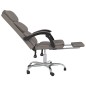 vidaXL Silla de oficina reclinable de tela gris taupé vidaXL Silla de oficina reclinable de tela gris taupé