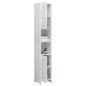 vidaXL Juego muebles de baño 3 piezas madera ingeniería blanco brillo