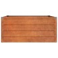 vidaXL Arriate oxidado de acero corten 100x100x45 cm vidaXL Arriate oxidado de acero corten 100x100x45 cm