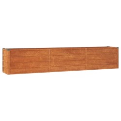 vidaXL Arriate oxidado de acero corten 240x40x45 cm