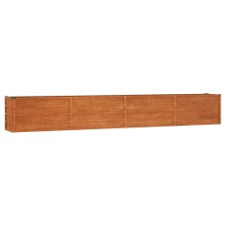 vidaXL Arriate oxidado de acero corten 320x40x45 cm