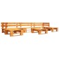 vidaXL Set de muebles de palets de jardín 6 piezas madera marrón miel vidaXL Set de muebles de palets de jardín 6 piezas madera marrón miel