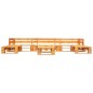 vidaXL Set de muebles de palets de jardín 6 piezas madera marrón miel vidaXL Set de muebles de palets de jardín 6 piezas madera marrón miel