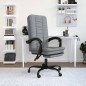 vidaXL Silla de oficina reclinable de tela gris claro vidaXL Silla de oficina reclinable de tela gris claro