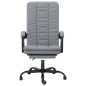 vidaXL Silla de oficina reclinable de tela gris claro vidaXL Silla de oficina reclinable de tela gris claro