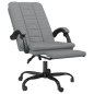 vidaXL Silla de oficina reclinable de tela gris claro vidaXL Silla de oficina reclinable de tela gris claro