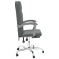 vidaXL Silla de oficina reclinable de tela gris oscuro vidaXL Silla de oficina reclinable de tela gris oscuro