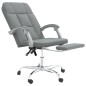 vidaXL Silla de oficina reclinable de tela gris oscuro vidaXL Silla de oficina reclinable de tela gris oscuro