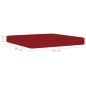 vidaXL Juego de muebles de jardín 3 piezas con cojines rojo tinto vidaXL Juego de muebles de jardín 3 piezas con cojines rojo tinto