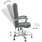 vidaXL Silla de oficina reclinable de tela gris oscuro vidaXL Silla de oficina reclinable de tela gris oscuro