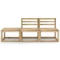 vidaXL Set de muebles de jardín 3 pzas madera de pino impregnada verde vidaXL Set de muebles de jardín 3 pzas madera de pino impregnada verde