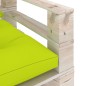 vidaXL Sofá de palets de jardín con cojines verde chillón madera pino vidaXL Sofá de palets de jardín con cojines verde chillón madera pino