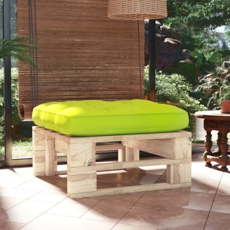 vidaXL Otomana de jardín de palets madera de pino impregnada