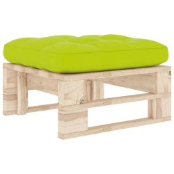 vidaXL Otomana de jardín de palets madera de pino impregnada