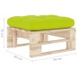 vidaXL Otomana de jardín de palets madera de pino impregnada vidaXL Otomana de jardín de palets madera de pino impregnada