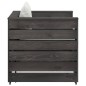 vidaXL Muebles de jardín 2 pzas con cojines gris madera impregnada vidaXL Muebles de jardín 2 pzas con cojines gris madera impregnada