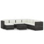 vidaXL Muebles de jardín 9 piezas con cojines madera impregnada gris vidaXL Muebles de jardín 9 piezas con cojines madera impregnada gris