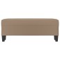 vidaXL Banco de cuero sintético color capuchino 100x35x41 cm vidaXL Banco de cuero sintético color capuchino 100x35x41 cm