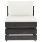 vidaXL Muebles de jardín 11 pzas con cojines madera impregnada gris vidaXL Muebles de jardín 11 pzas con cojines madera impregnada gris