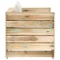 vidaXL Muebles de jardín 2 pzas con cojines madera impregnada verde vidaXL Muebles de jardín 2 pzas con cojines madera impregnada verde