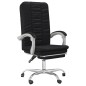 vidaXL Silla de oficina reclinable cuero sintético negro vidaXL Silla de oficina reclinable cuero sintético negro