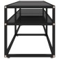 vidaXL Mueble para TV vidrio templado negro 160x40x40,5 cm vidaXL Mueble para TV vidrio templado negro 160x40x40,5 cm