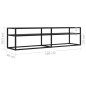 vidaXL Mueble para TV vidrio templado negro 160x40x40,5 cm vidaXL Mueble para TV vidrio templado negro 160x40x40,5 cm
