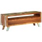 vidaXL Mueble de TV madera maciza reciclada multicolor 110x30x40 cm 