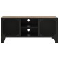 vidaXL Mueble de TV metal y MDF marrón rústico 105x36x47 cm vidaXL Mueble de TV metal y MDF marrón rústico 105x36x47 cm