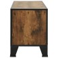 vidaXL Mueble de TV metal y MDF marrón rústico 105x36x47 cm vidaXL Mueble de TV metal y MDF marrón rústico 105x36x47 cm
